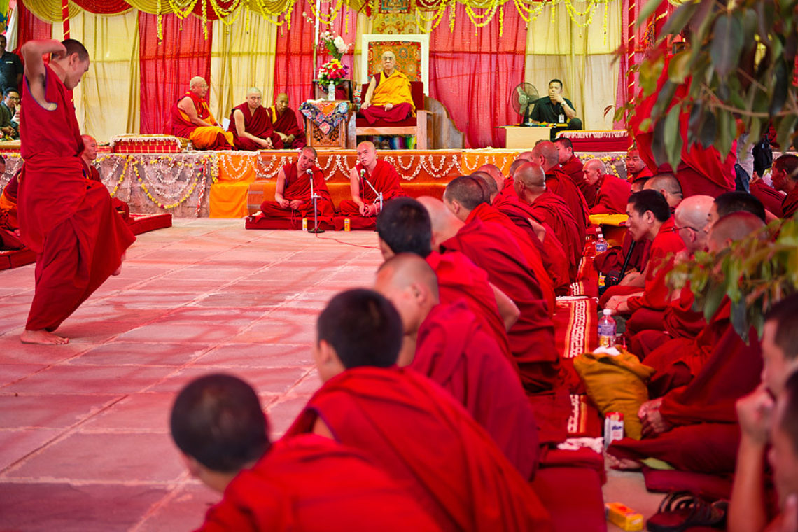 6 Hh Examining Debate Session In Rato Monastery