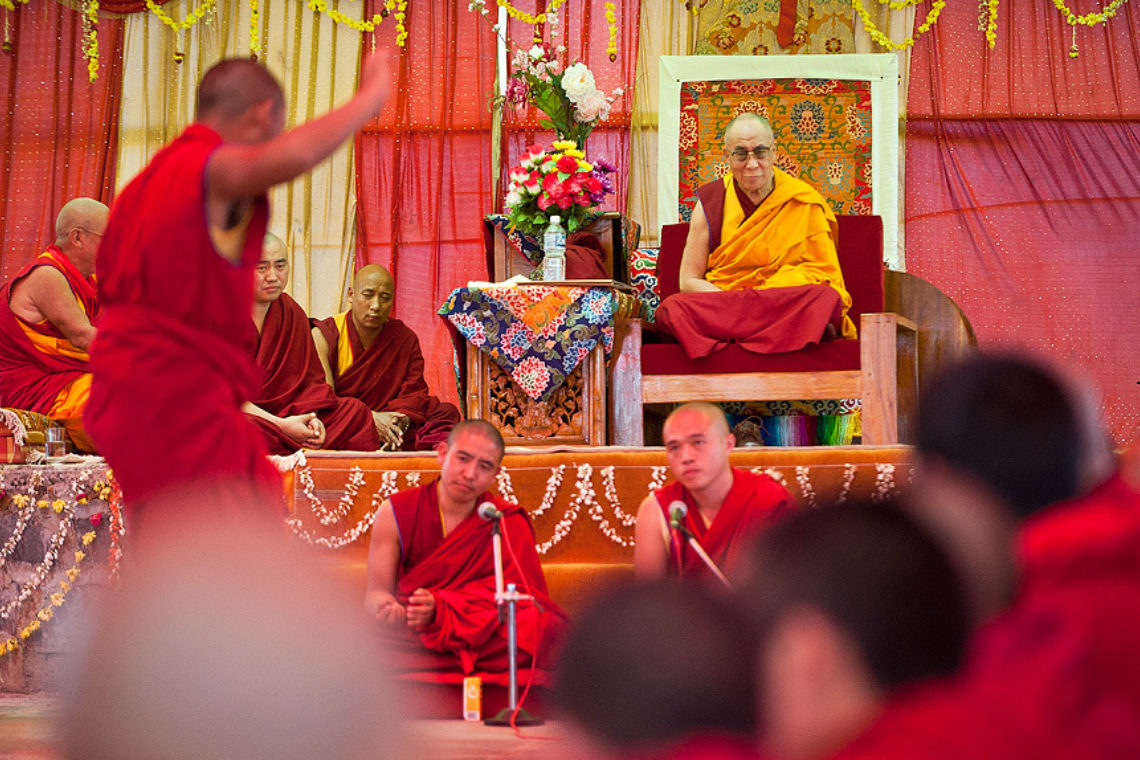 7 Hh Examining Debate Session In Rato Monastery