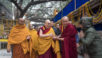 Prayers at the Mahabodhi Stupa in Bodhgaya
