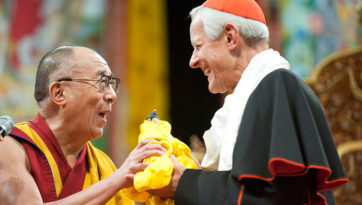 His Holiness the Dalai Lama and Cardinal Wuerl in Washington DC