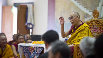 Teachings on Buddhism for Young Tibetans at TCV