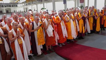 Пали, ба Санскрит олон улсын Гэлэн солилцооны хөтөлбөрийн оролцогч лам нартай хийсэн уулзалт